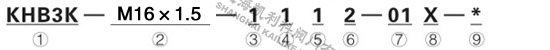 KHB3K(BK3)二位三通球閥型號(hào)說(shuō)明